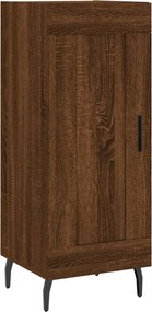 vidaXL Servantă, stejar maro, 34,5x34x90 cm, lemn compozit