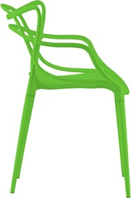 Set 4 bucati scaune din plastic KATO verzi