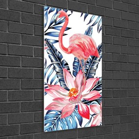 Pictura pe sticlă acrilică Flori Hawaii