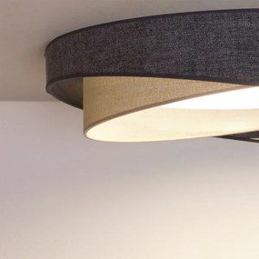 BRILAGI- LED corp de iluminat dimabil VELVET TWIST LED/36W/230V CCT Ø 65 cm WT gri/crem. + telecomandă