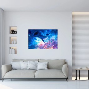 Tablou - Balena spațială (90x60 cm)