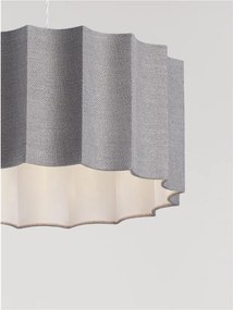 Lustra suspendata cu abajur gri Alve