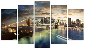 Tablou din mai multe piese Bridge NYC, 110 x 60 cm