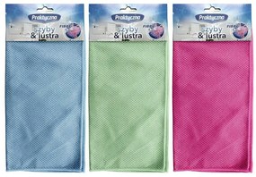 Set de lavete din microfibre pentru suprafețe de sticlă 30 x 30 cm, 2 buc.