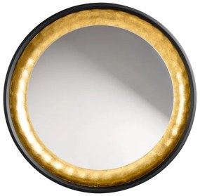 Eglo 425062 - Oglindă de perete BONTANG, Ø 90 cm, negru/auriu