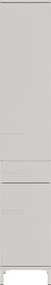 Dulap de baie crem înalt/îngust cu aspect mat 34x190 cm Laurino – Germania