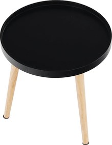 Măsuţă auxiliară, negru/natural, SANSE TYP 2