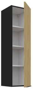 Dulap superior de bucătărie Carminia 30 G-108 1F (stejar cremona + negru). 1128013