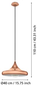 Eglo 94742 - Lustra CORETTO 1xE27/60W/230V