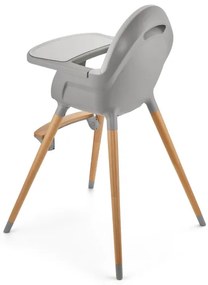 KINDERKRAFT - Scaun de masă pentru copii 2în1 FINI2 fag/gri