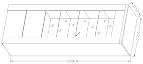 Vitrină Larita Typ 05 (Nuc). 1030505