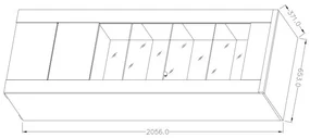 Vitrină Larita Typ 05 (Nuc). 1030505