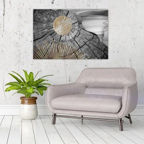 Tablou - Trunchiul copacului colaj (90x60 cm)