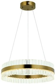 Lustră LED pe cablu dimabilă LED/56W/230V auriu Zambelis 22039