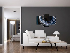 Tabloul cu linii albastre (90x60 cm)