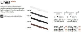 Aplica LED iluminat exterior ambiental IP54 Linea ap d104 cafenie