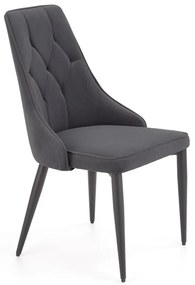 Scaun de bucaterie Marien, gri/negru