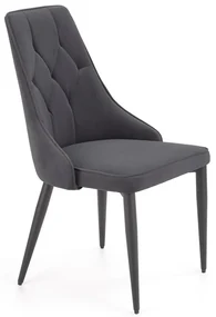 Scaun de bucaterie Marien, gri/negru