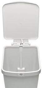 Coș cu pedală Brabantia StepUp 1008483, 25 L, Materiale ecologice, Deschidere mare, Gri deschis