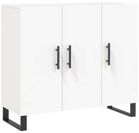828132 vidaXL Servantă, alb, 90x34x80 cm, lemn compozit