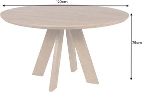 Masa rotunda din lemn de mango ART WOOD 120cm