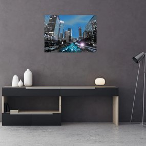 Tablou cu oraș nocturn (70x50 cm), în 40 de alte dimensiuni noi