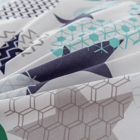 Lenjerie de pat din microfibra flanelata MINT STARS colorata Dimensiune lenjerie de pat: 70 x 90 cm | 140 x 220 cm