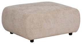 Taburet bej cu tapițerie din chenille Minimal – Ixia