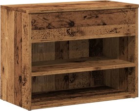 vidaXL Banchetă pantofar, lemn vechi, 60x30x45 cm, lemn prelucrat