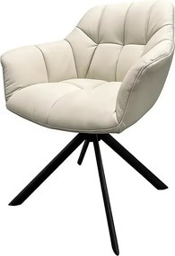 Set 2 scaune pivotante, Piele Naturala Bej PAPILLON