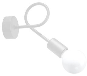 Lampă de perete Sollux SL.1430 LOOP 1xE27/15W/230V alb