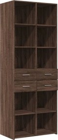 vidaXL Dulap înalt, stejar maro, 70x42,5x185 cm, lemn prelucrat
