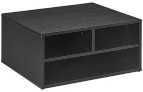 HOMCOM Cabinet pentru Imprimantă cu 2 Rafturi, Birou din Lemn și Cabinet de studiu cu Roți, 47x40x22.5 cm, Negru | Aosom Romania