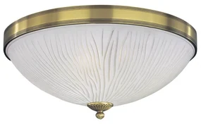 Plafoniera clasica design italian din alama, sticla 5650 RA-PL. 5650/2