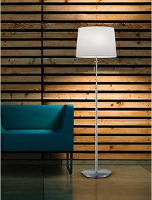 Lampadar argintiu cu abajur textil (înălțime 180 cm) Lyon – Trio