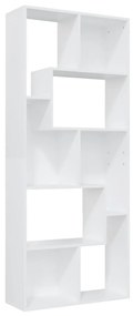 801877 vidaXL Bibliotecă, alb, 67 x 24 x 161 cm, PAL