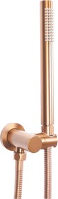 Set de duș incastrat Rea Lungo Copper Brush Auriu cu BOX