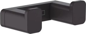 Cuier dublu Hansgrohe AddStoris negru mat