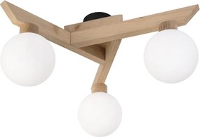 Lustră aplicată ANTONIO 3xG9/5W/230V stejar/alb