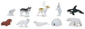 Set 12 Figurine Animale Lumea Arctica