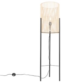 Lampă de podea scandinavă din bambus - Natasja