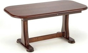 Masa extensibila TYMON 2, nuc inchis, lemn de fag, 125/164x65x60/72 cm