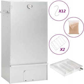 vidaXL Afumătoare cuptor/grătar, generator fum rece, oțel galvanizat