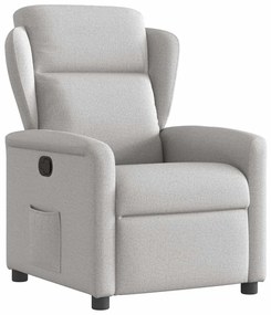 vidaXL Scaun extensibil din stofă gri nor
