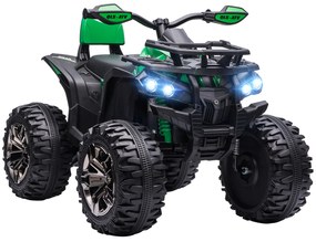 HOMCOM Quad electric 12V pentru copii, verde | Aosom Romania