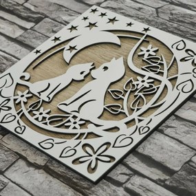DUBLEZ | Decorațiune din lemn pentru casă - Pisică