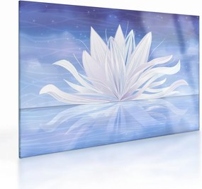 Tablou pe sticlă - Floare de lotus (70x50 cm)