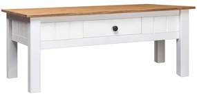 vidaXL Măsuță de cafea alb 100x60x45 cm lemn masiv de pin gama Panama