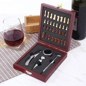 Set cadou Accesorii degustare vin  Joc de Sah FRANCIS
