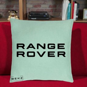 Perna Personalizata cu emblema Range Rover, 40x40 cm, Verde Menta, Husa Detasabila, Perna Inclusa, BEKZ®